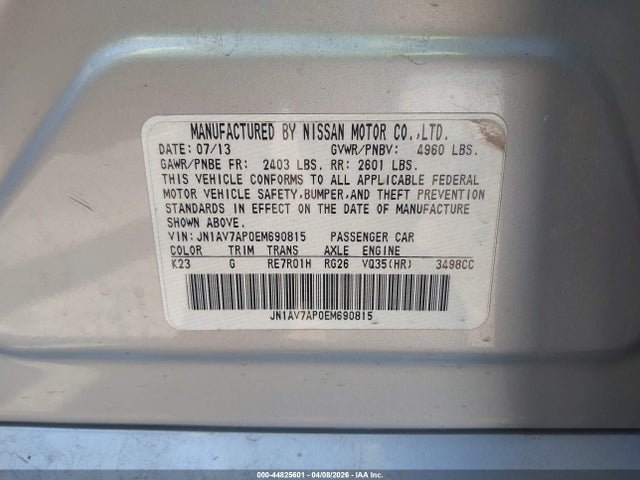 2014 INFINITI Q50 HYBRID JN1AV7AP0EM690815 Photo 8