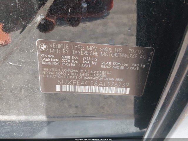 2010 BMW X5 5UXFE4C56AL276739 Photo 8