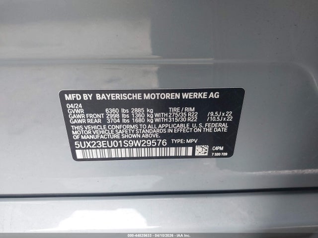 5UX23EU01S9W29576 BMW X5 Xdrive40i
