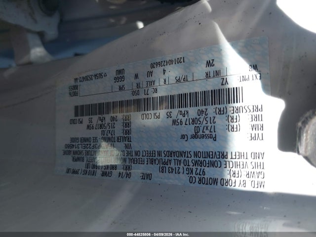 Ford FOCUS SE 2014 1FADP3F22EL314560 Image 9