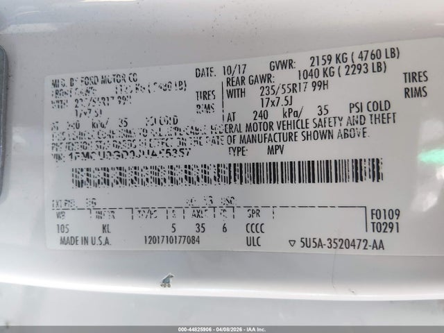 2018 FORD ESCAPE 1FMCU9GD0JUA55357 Photo 8