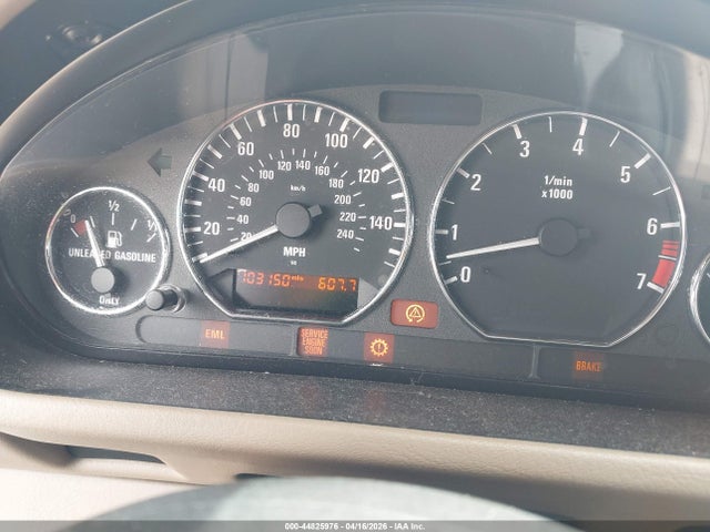 2001 Bmw Z3 2.5i მანქანა იყიდება აუქციონზე, vin: WBACN33461LM01662, აუქციონის ნომერი: 44825976