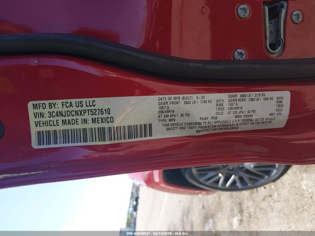 3C4NJDCNXPT527610 Jeep Compass (red) Edition 4x4