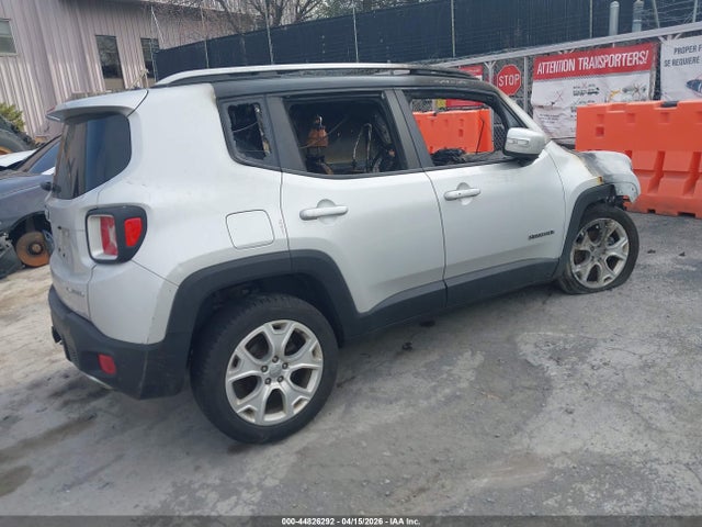 Продажа на аукционе авто 2017 Jeep Renegade Limited 4x4, vin: ZACCJBDB7HPE45570, номер лота: 44826292