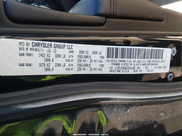 2013 JEEP GRAND CHEROKEE 1C4RJFAG6DC541495 Photo 8