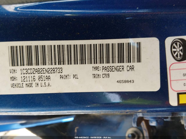 Продажа на аукционе авто 2014 Dodge Avenger Se, vin: 1C3CDZAB2EN228733, номер лота: 44826432