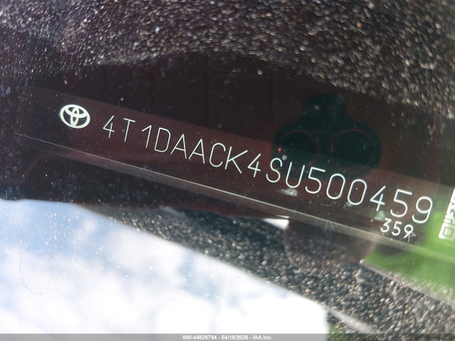 Aukcja sprzedaży 2025 Toyota Camry Se, vin: 4T1DAACK4SU500459, numer aukcji: 44826794