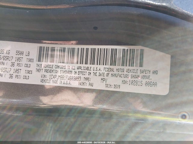 2015 JEEP CHEROKEE 1C4PJMBB1FW603093 Photo 8