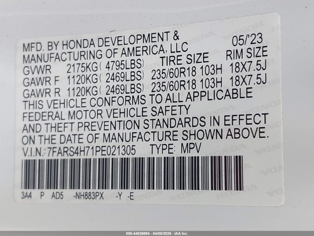 2023 HONDA CR-V 7FARS4H71PE021305 Photo 8