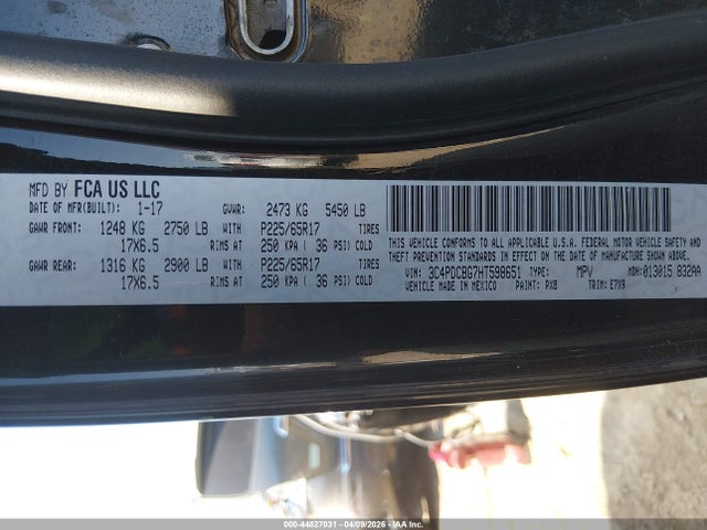 2017 DODGE JOURNEY 3C4PDCBG7HT598651 Photo 8