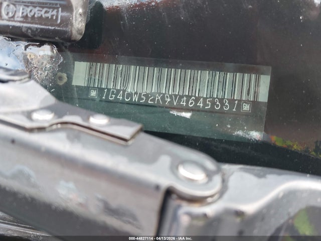 44827114 :رقم المزاد ، 1G4CW52K9V4645331 vin ، 1997 Buick Park Avenue مزاد بيع