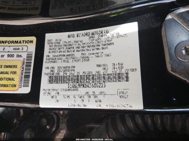 Продажа на аукционе авто 2019 Lincoln Continental Standard, vin: 1LN6L9PK0K5600225, номер лота: 44827209