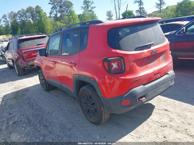 2018 Jeep Renegade Trailhawk 4x4 მანქანა იყიდება აუქციონზე, vin: ZACCJBCB4JPH12378, აუქციონის ნომერი: 44827215