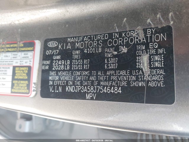 Продаж на аукціоні авто 2018 Kia Soul +, vin: KNDJP3A58J7546484, номер лоту: 44827417
