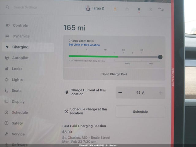 2023 Tesla Model Y Awd/long Range Dual Motor All-wheel Drive მანქანა იყიდება აუქციონზე, vin: 7SAYGDEE4PF803600, აუქციონის ნომერი: 44827456