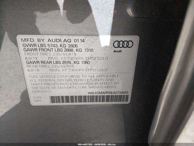 2014 AUDI Q5 WA1CMAFP6EA079665 Photo 8