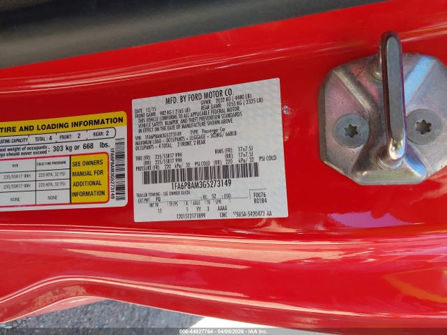 Ford Mustang V6 2016 1FA6P8AM3G5273149 Image 9
