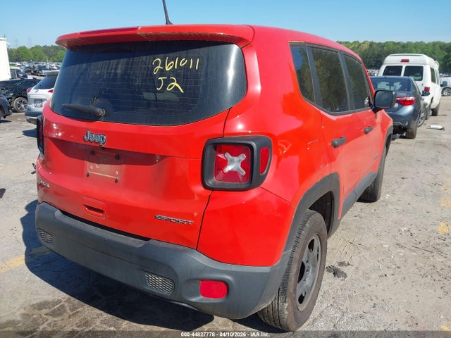 Aukcja sprzedaży 2018 Jeep Renegade Sport 4x4, vin: ZACCJBAB4JPJ37456, numer aukcji: 44827778