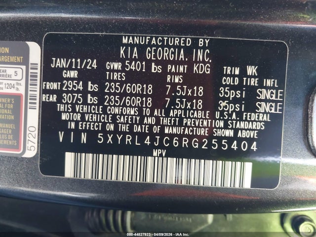 2024 KIA SORENTO 5XYRL4JC6RG255404 Photo 8