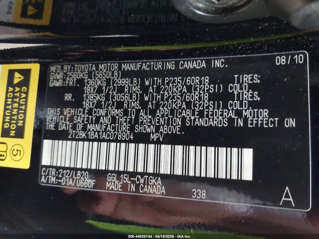 2010 LEXUS RX 350 2T2BK1BA1AC078904 Photo 8