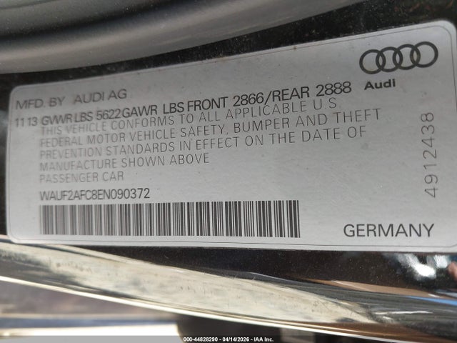 Продажа на аукционе авто 2014 Audi S6 4.0t Prestige, vin: WAUF2AFC8EN090372, номер лота: 44828290