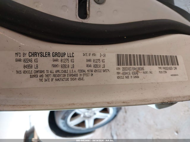 2010 DODGE CHARGER 2B3CA3CV5AH188306 Photo 8