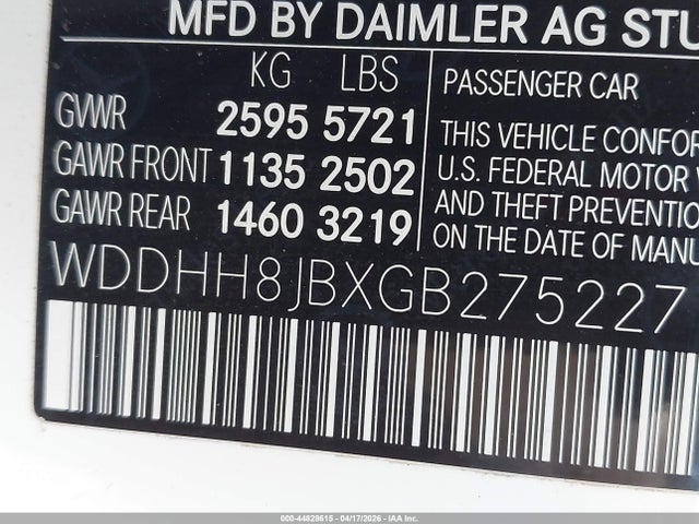Продажа на аукционе авто 2016 Mercedes-benz E 350 4matic, vin: WDDHH8JBXGB275227, номер лота: 44828615