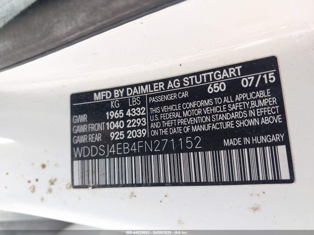 2015 MERCEDES-BENZ CLA 250 WDDSJ4EB4FN271152 Photo 8