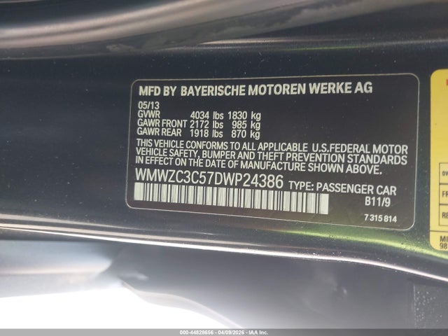 2013 MINI COUNTRYMAN WMWZC3C57DWP24386 Photo 8