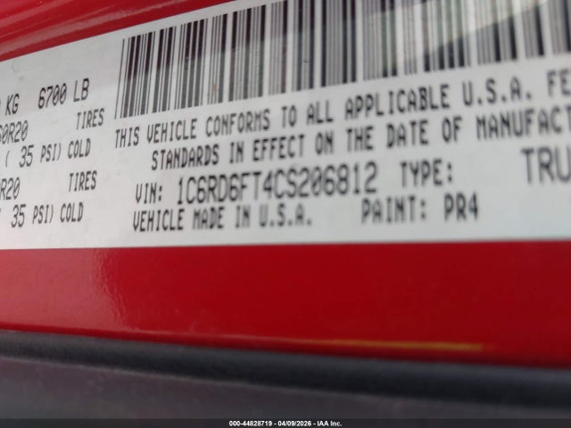 2012 RAM 1500 1C6RD6FT4CS206812 Photo 8