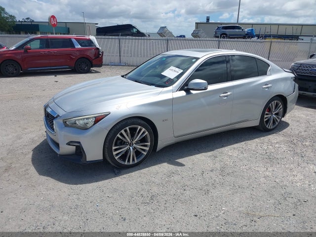 44828850 :رقم المزاد ، JN1EV7AP3JM358377 vin ، 2018 Infiniti Q50 3.0t Sport مزاد بيع