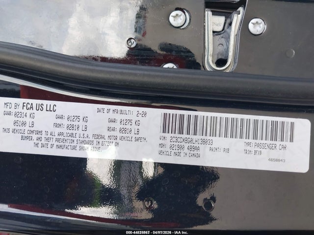 2020 DODGE CHARGER 2C3CDXBG0LH138033 Photo 8