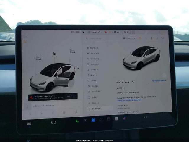 2023 Tesla Model Y Rwd მანქანა იყიდება აუქციონზე, vin: 7SAYGDED9PF965598, აუქციონის ნომერი: 44828927