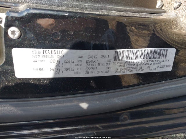 2019 Dodge Grand Caravan Gt მანქანა იყიდება აუქციონზე, vin: 2C4RDGEG2KR606435, აუქციონის ნომერი: 44829045