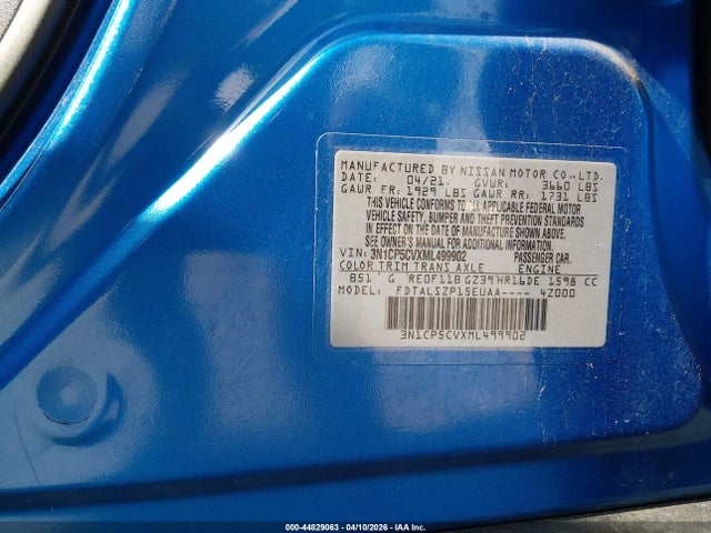Nissan Kicks Sv Xtronic Cvt 2021 3N1CP5CVXML499902 Image 9