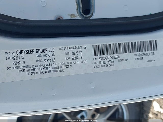 Aukcja sprzedaży 2013 Chrysler 300c, vin: 2C3CCAEG1DH565878, numer aukcji: 44829069