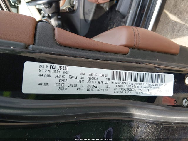 Jeep Grand Cherokee Summit 2015 1C4RJFJM4FC890762 Image 9