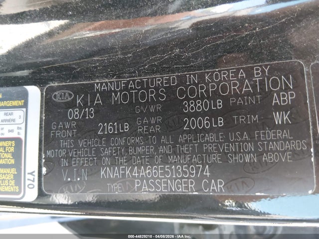 2014 KIA FORTE KNAFK4A66E5135974 Photo 8