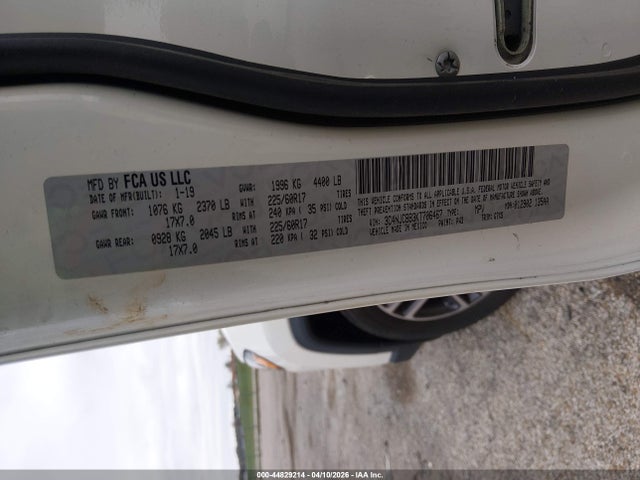 Продаж на аукціоні авто 2019 Jeep Compass Sun And Wheel Fwd, vin: 3C4NJCBB3KT706467, номер лоту: 44829214