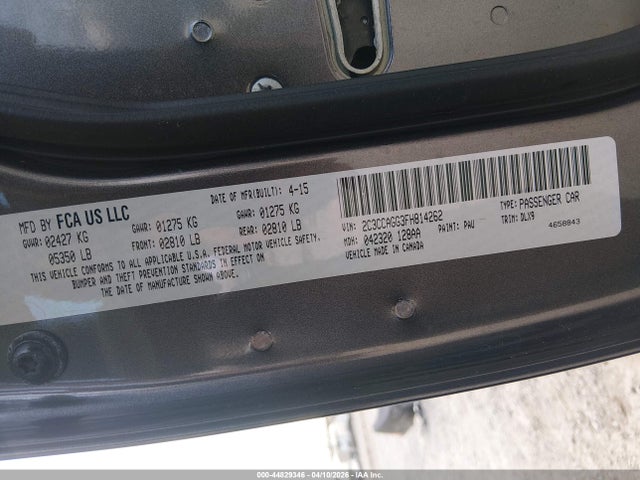 Продажа на аукционе авто 2015 Chrysler 300 300s, vin: 2C3CCAGG3FH814262, номер лота: 44829346