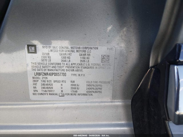 Продажа на аукционе авто 2023 Buick Envision Essence Fwd, vin: LRBFZNR48PD057700, номер лота: 44829440