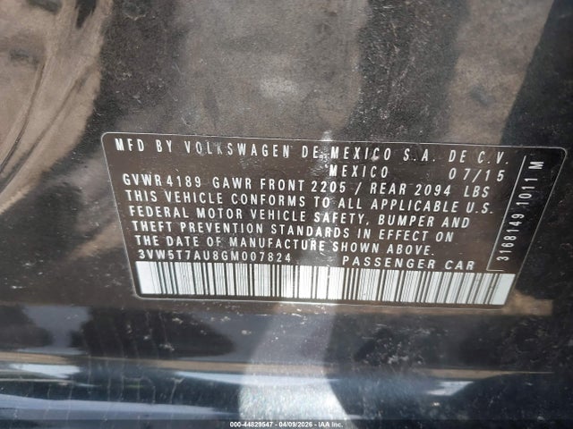 2016 VOLKSWAGEN GOLF GTI 3VW5T7AU8GM007824 Photo 8
