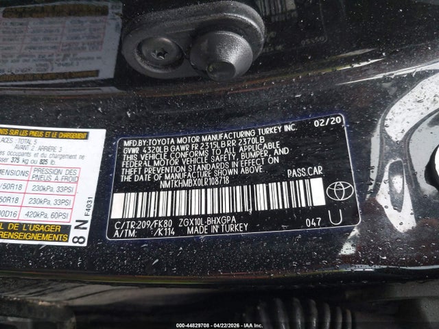 NMTKHMBX0LR108718 Toyota C-HR XLE