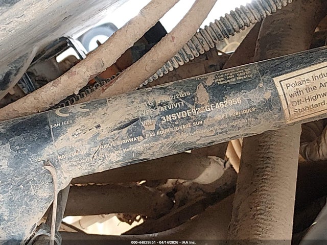 2016 POLARIS RZR 3NSVDE926GF462956 Photo 9
