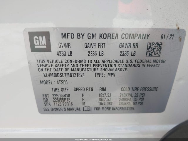 2021 BUICK ENCORE GX KL4MMDSL7MB131824 Photo 8