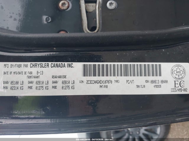 Aukcja sprzedaży 2014 Chrysler 300 Touring, vin: 2C3CCAAGXEH107070, numer aukcji: 44829886