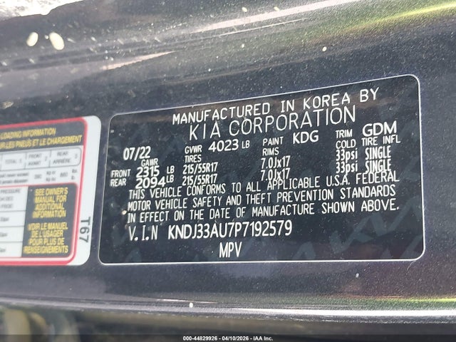 Продаж на аукціоні авто 2023 Kia Soul Ex, vin: KNDJ33AU7P7192579, номер лоту: 44829926