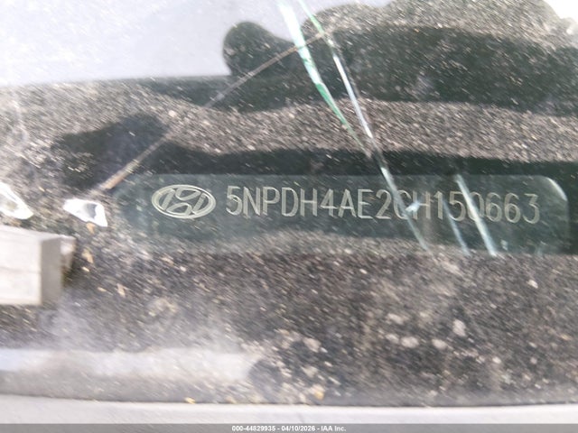 44829935 :رقم المزاد ، 5NPDH4AE2CH150663 vin ، 2012 Hyundai Elantra Gls مزاد بيع
