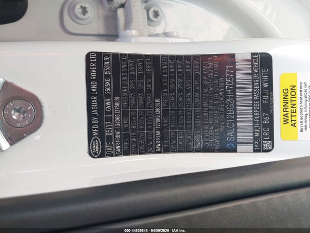 SALCT2BG2HH705771 Land Rover Discovery Sport Hse Lux