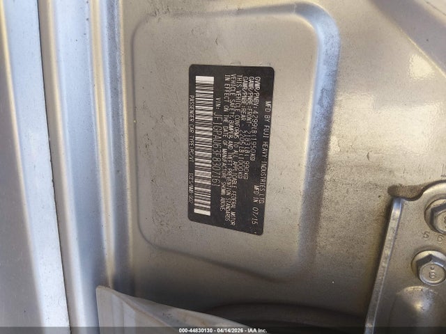 44830130 :رقم المزاد ، JF1GPAU63F8307161 vin ، 2015 Subaru Impreza 2.0i Sport Premium مزاد بيع